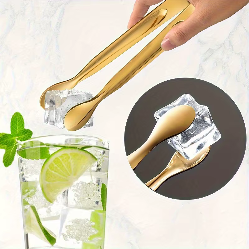 Gold Mini Serving Tongs