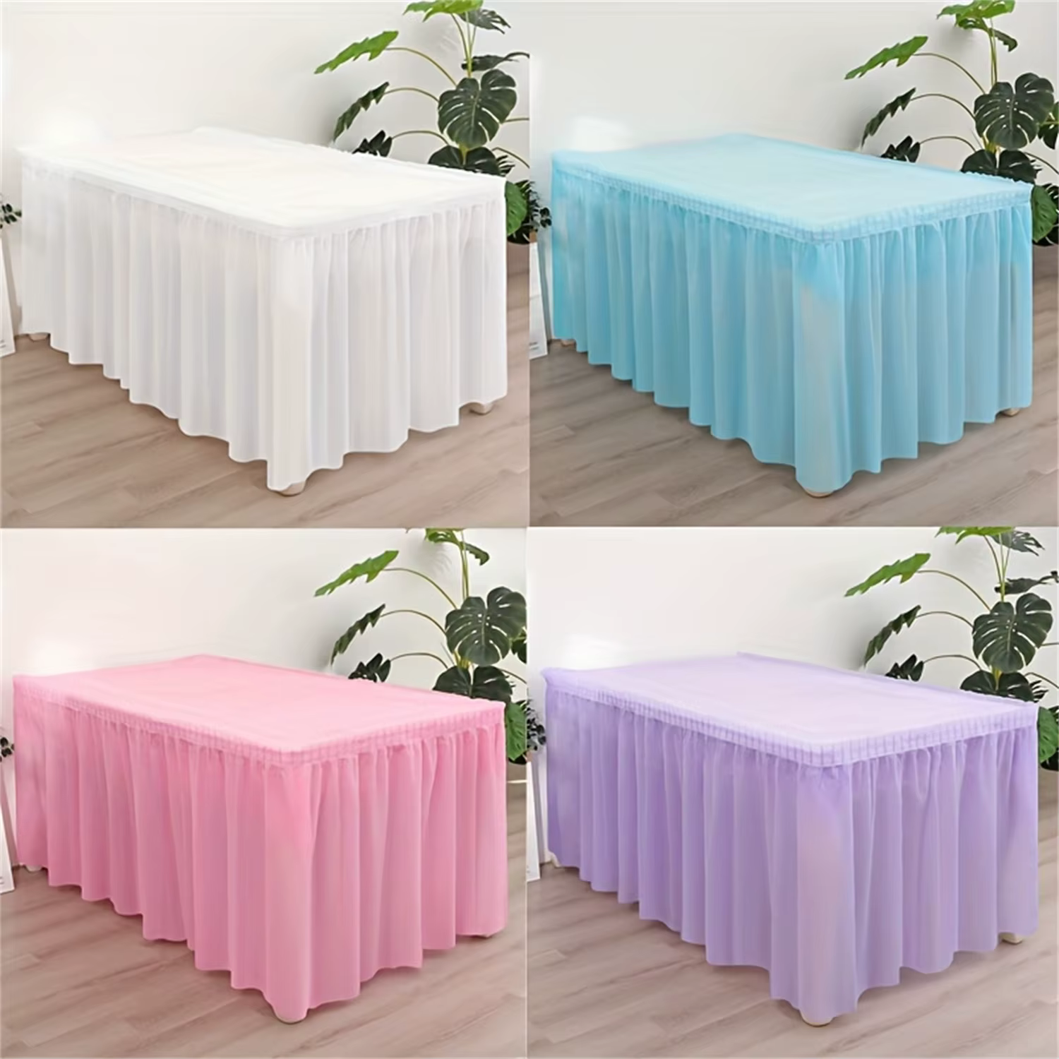 Solid colour paper tablecloths (2) – Lilvelle Chanukah party finds