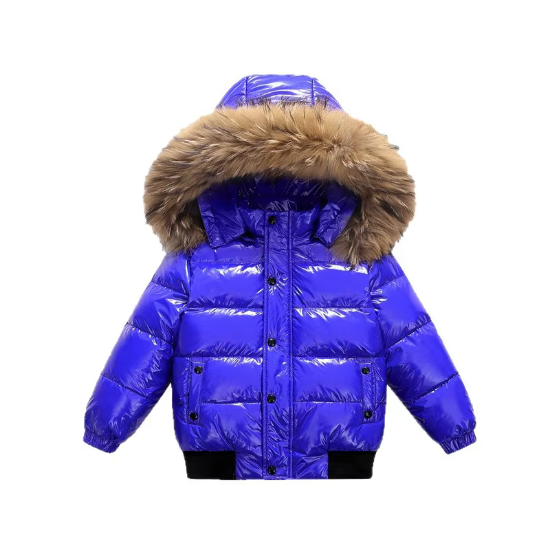 Glossy Hooded Puffer Jacket