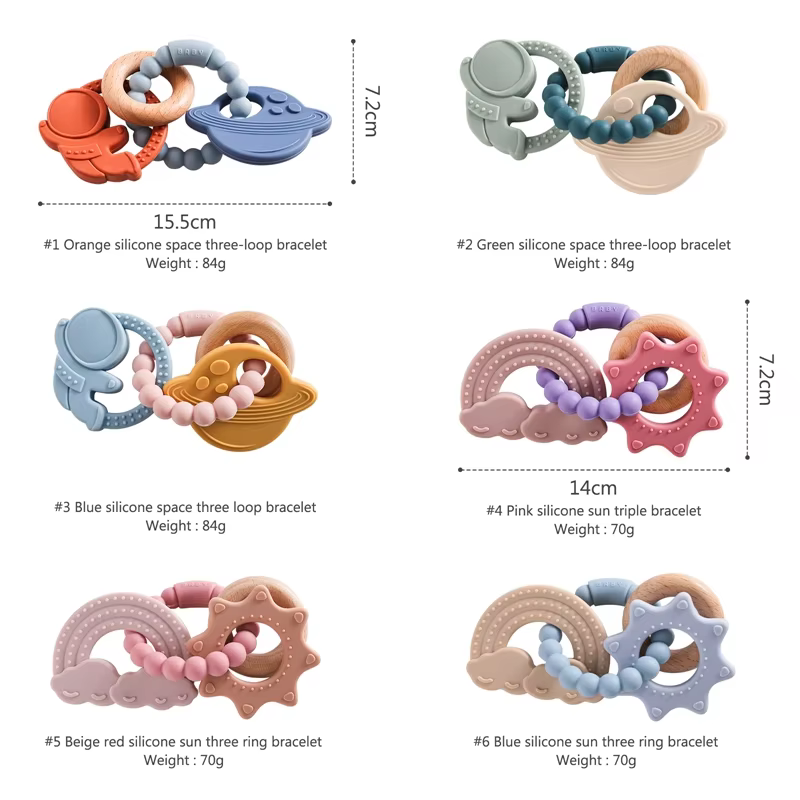 Silicone Planet Teething Ring