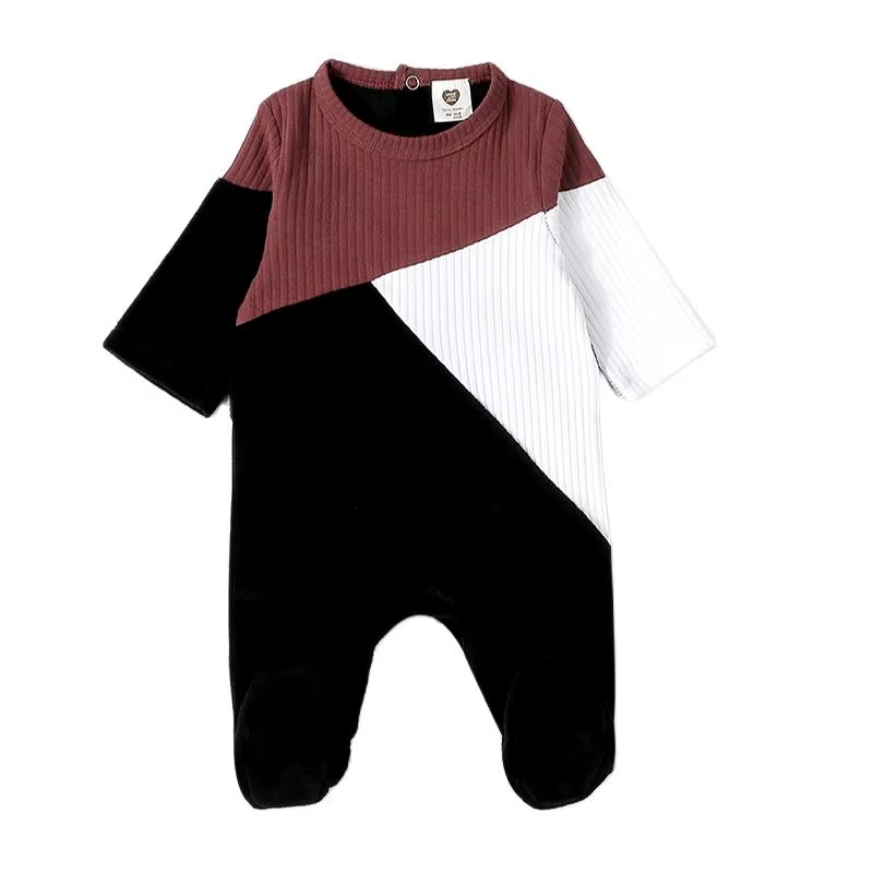 Velour Baby Footie Romper – Style 2 from Bloom Family Fashion on AliExpress
