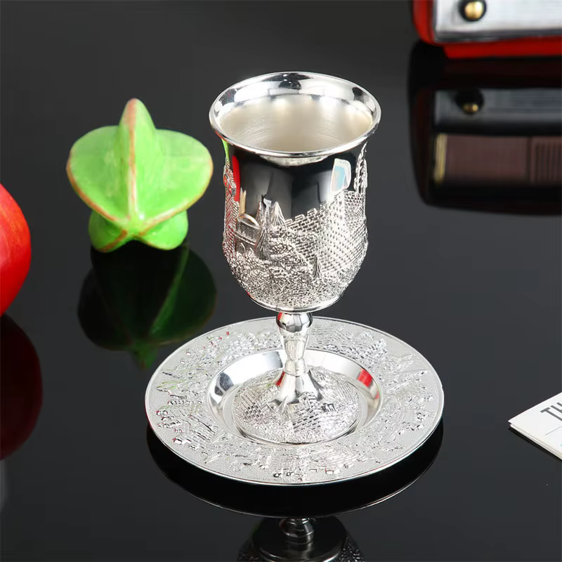 Kiddush Cup with Saucer