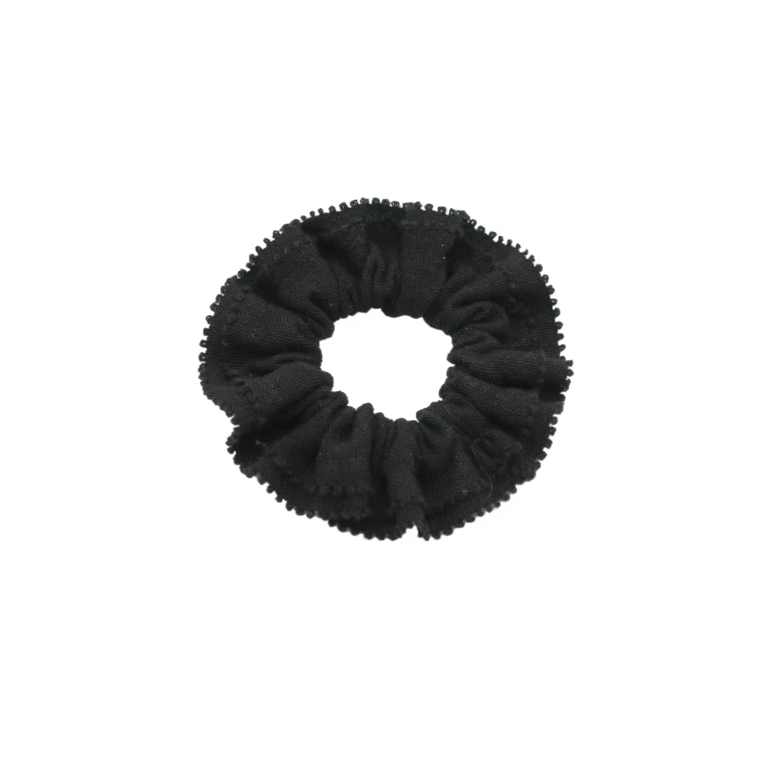 Black Floral Velvet Bow Headband Small Hair Clip