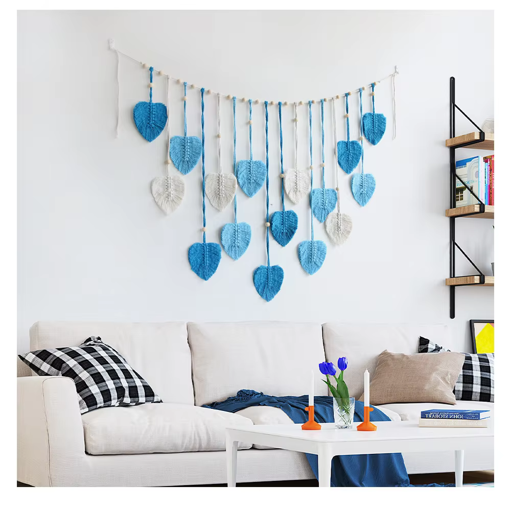 Boho Leaf Tassel Wall Hanging