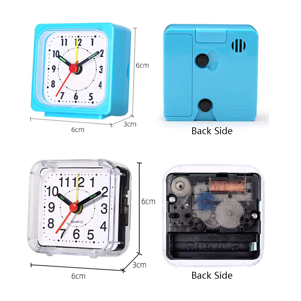 Square Acrylic Bedside Clock