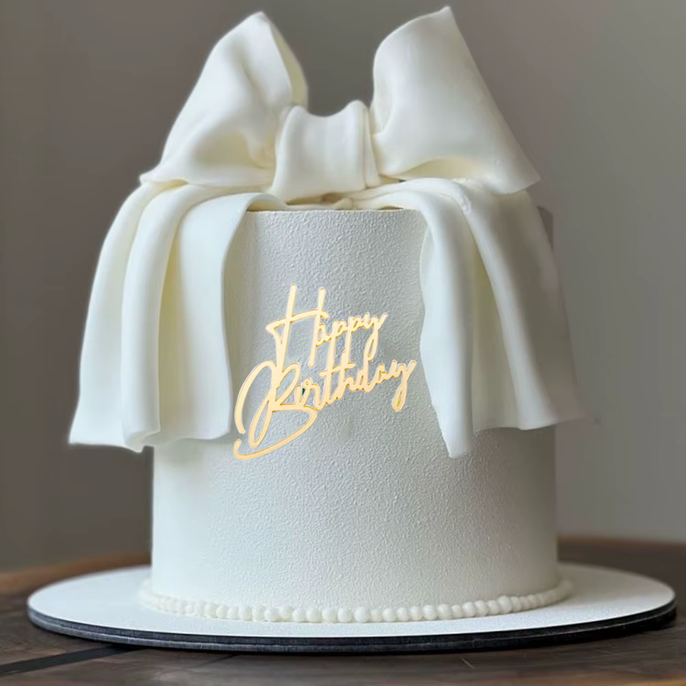 Acrylic Happy Birthday Cake Toppers