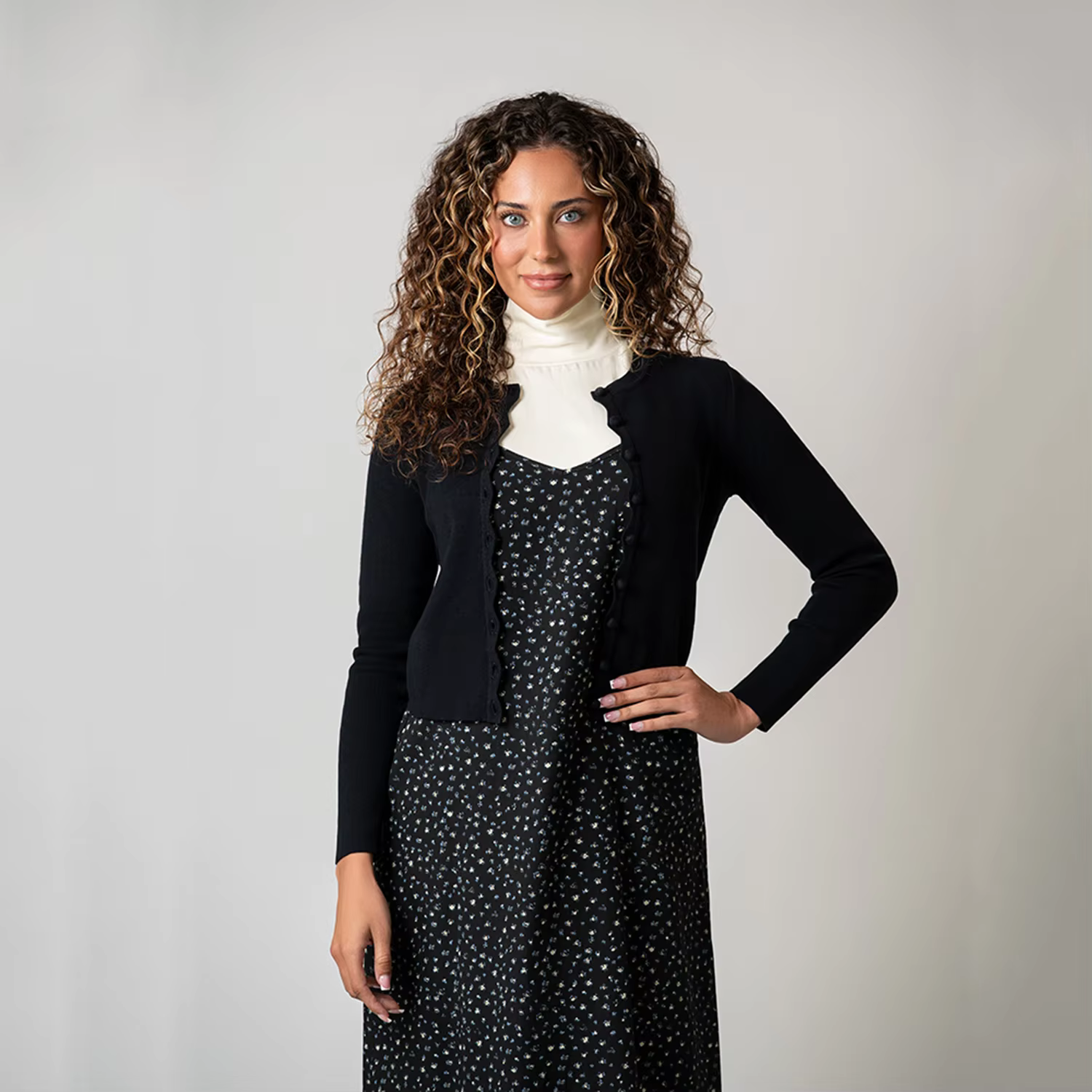 Brown Print Dress
