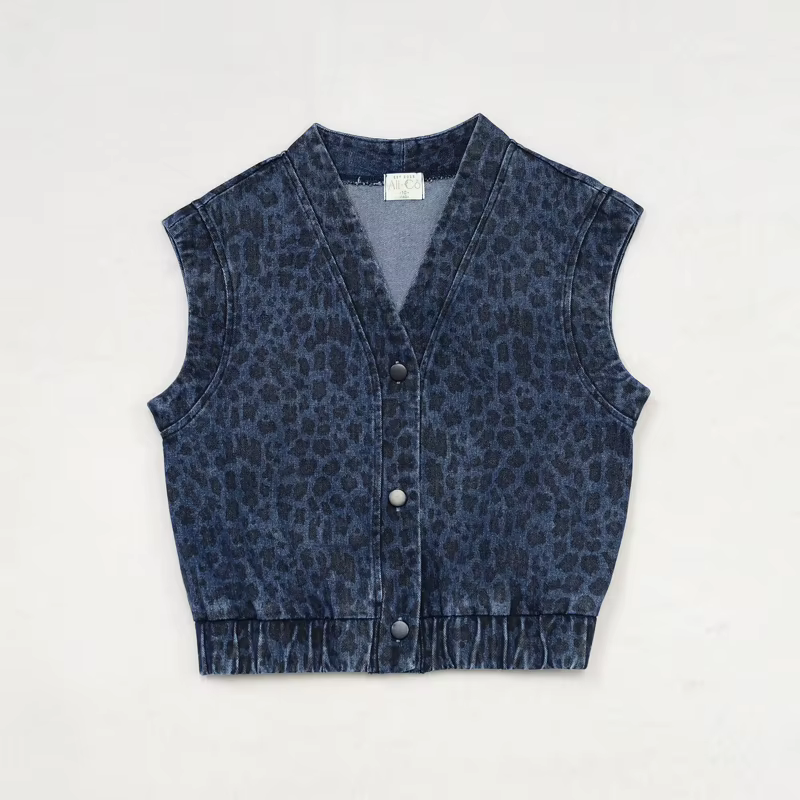 Wildberry Blue Leopard Boys Vest – Ali & Co Wildberry AW26