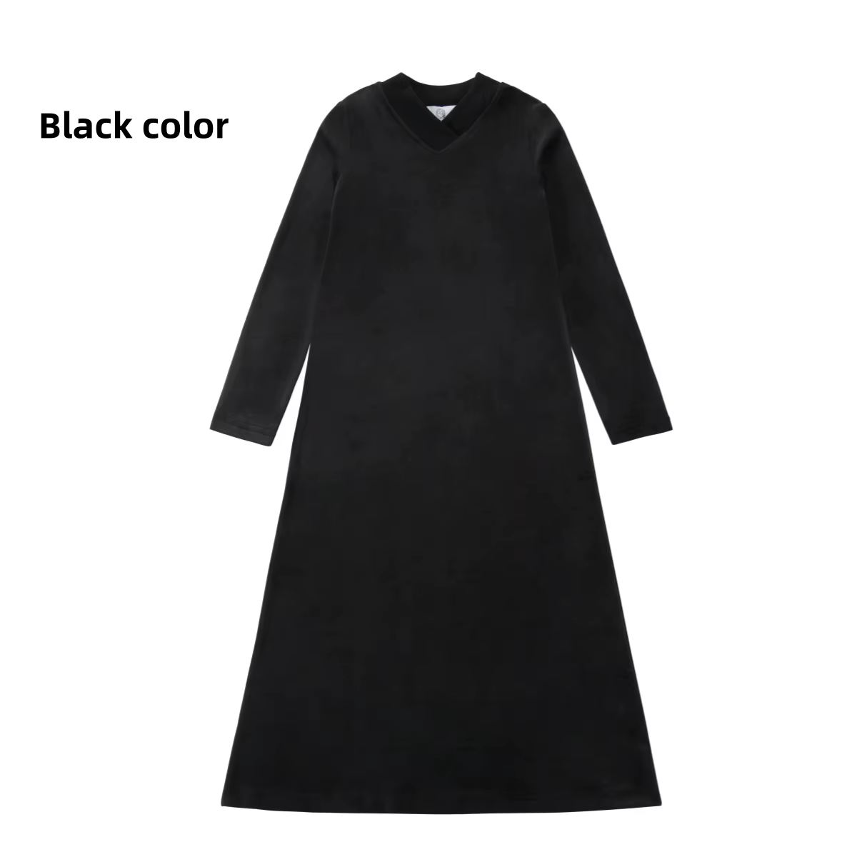 Velour Loungewear – Black Maxi Dress