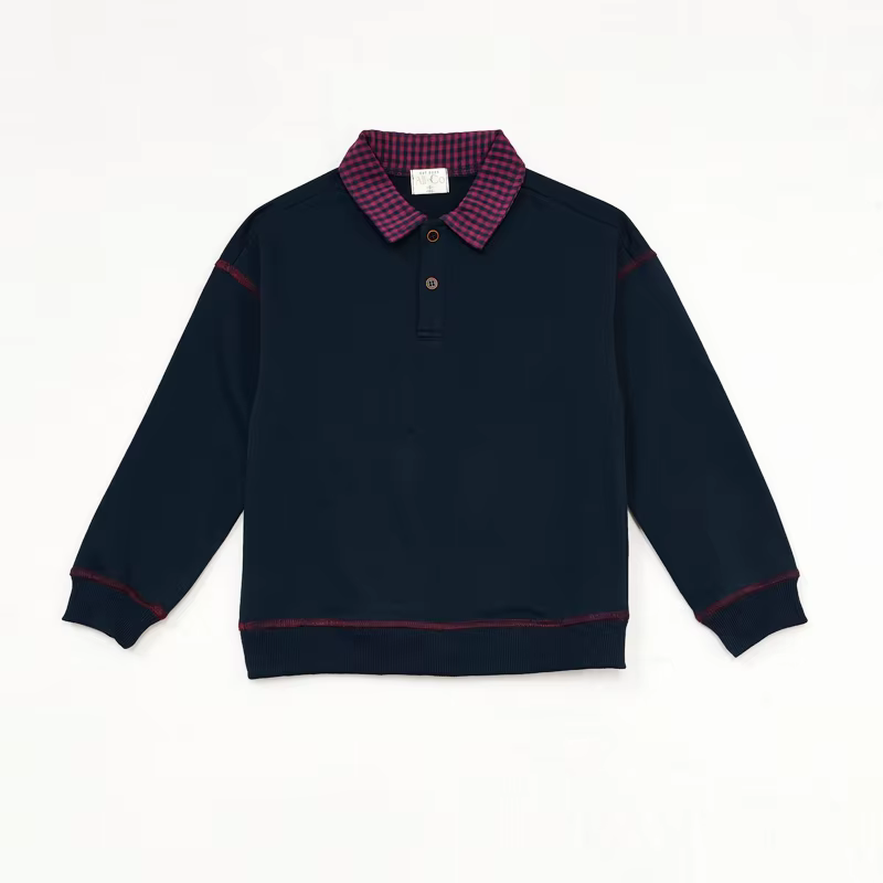 Checked Charm Boys Gingham-Collar Polo – Ali & Co Checked Charm AW26