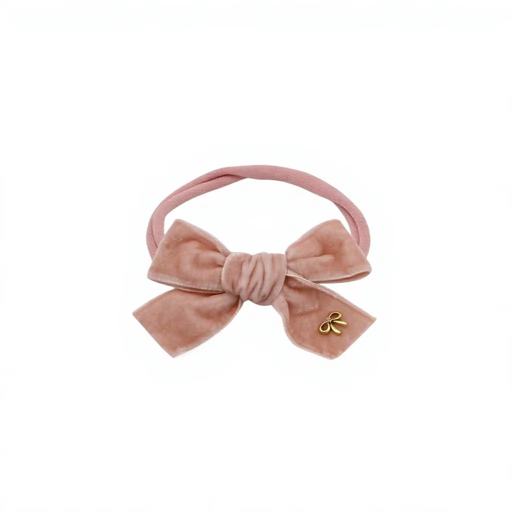 Pink Nylon Bow Headband – Ali Picks AW26