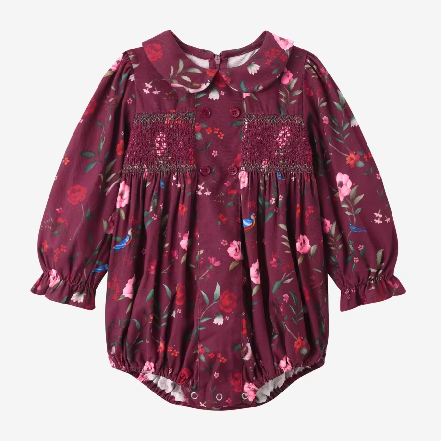 Burgundy Collection – Baby Romper