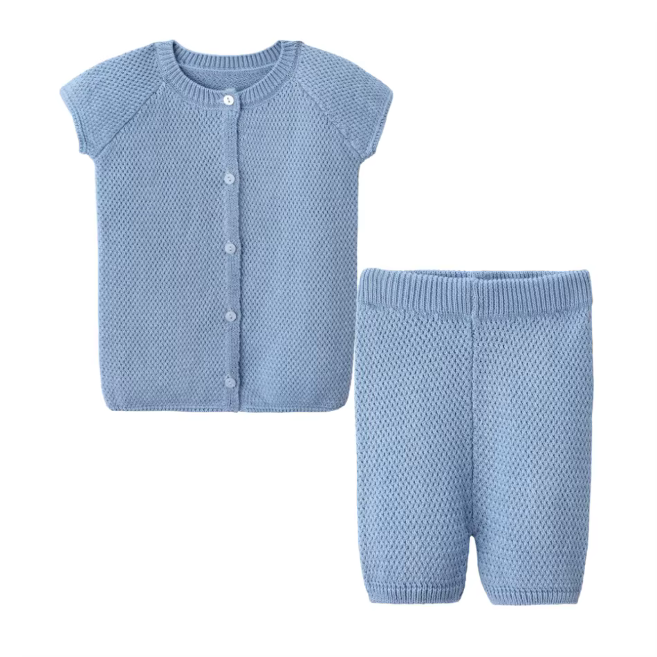 Knitted Collection – Bule Baby Set