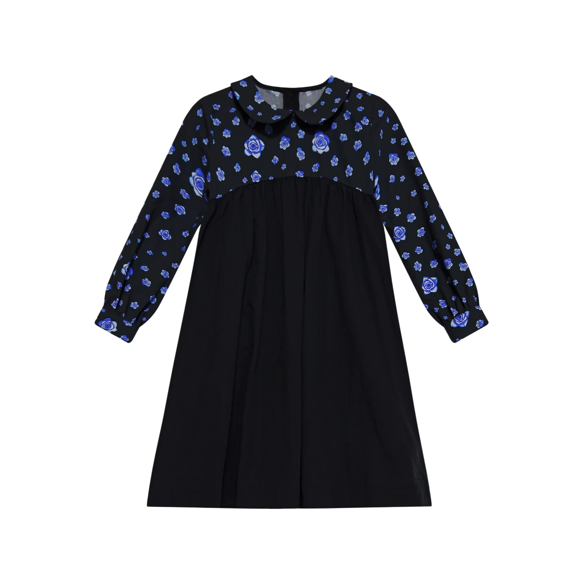 Elegant Blue Floral Collection – Girls Dress – Barcali AW26