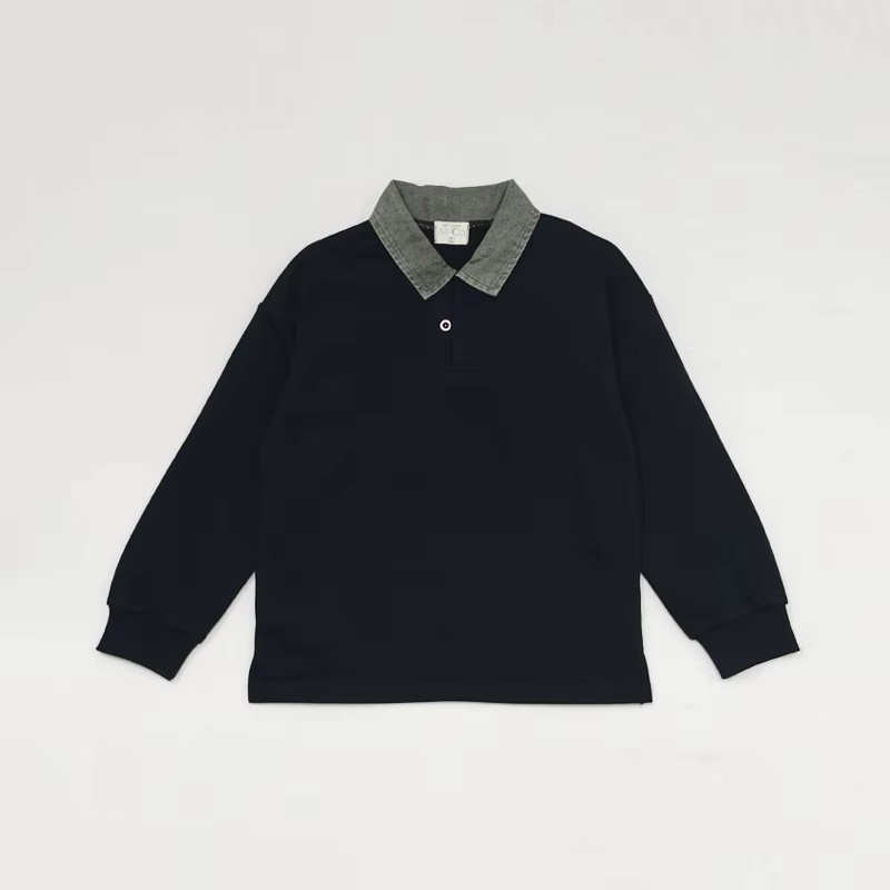 Denim Dash Green-Collar Polo Top – Ali & Co Denim Dash AW26