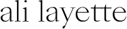 Ali Layette logo