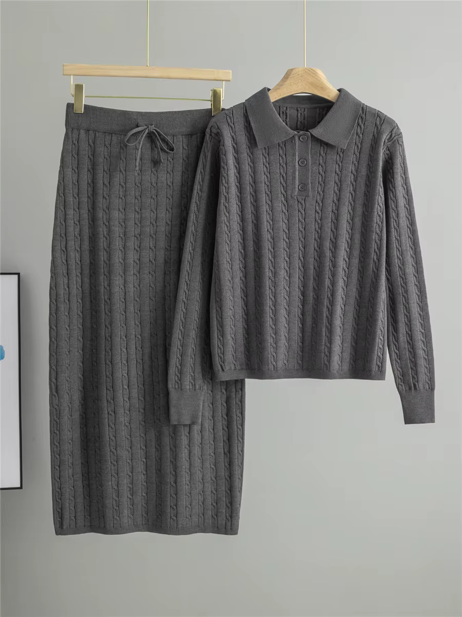 Knit Sweater & Maxi Skirt Set — image 2