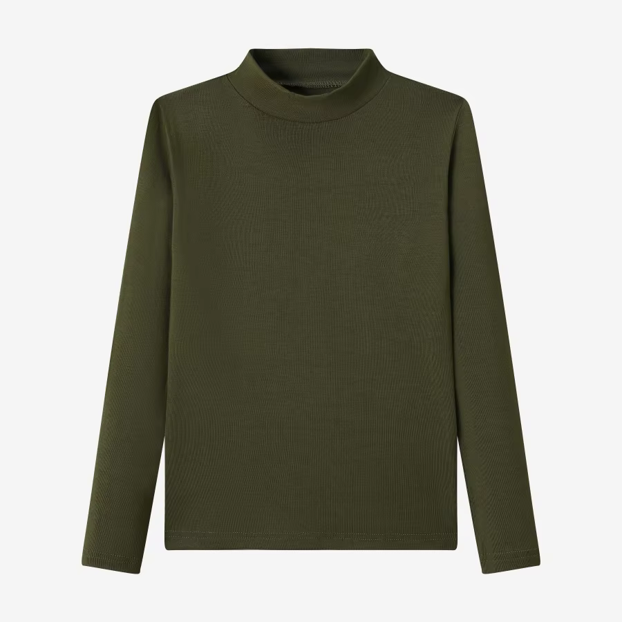 Retro Green Denim Collection – Green Mockneck