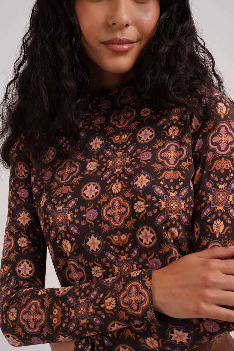 Cupro Skirt Collection – Black Mockneck — image 7