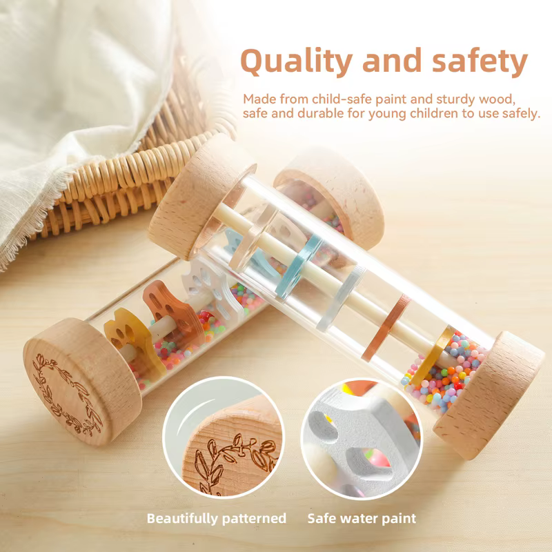 Wooden Ring Rain Rattle — image 4