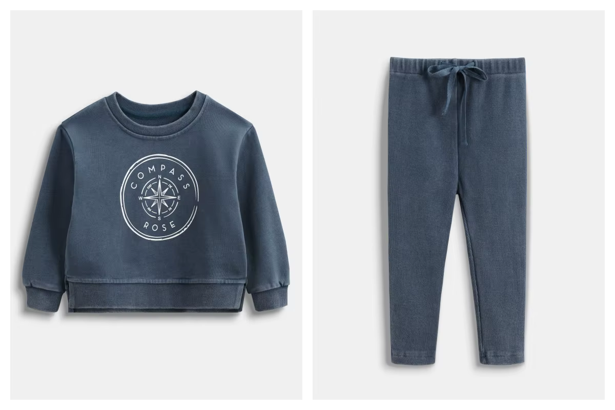 Compass Rose Collection Blue Baby Set – Ali Plus AW26