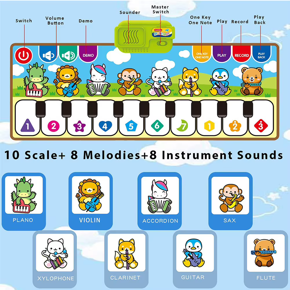 Animal Piano Play Mat — image 2