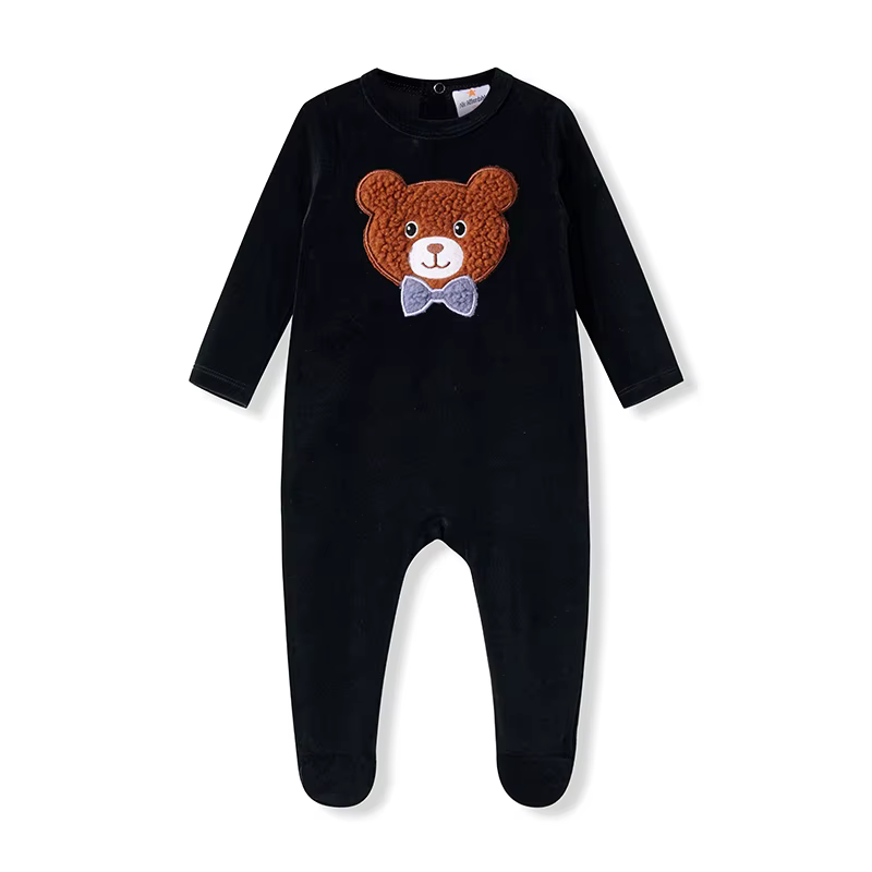 Snuggle Bear Pajamas – Boy Baby Romper
