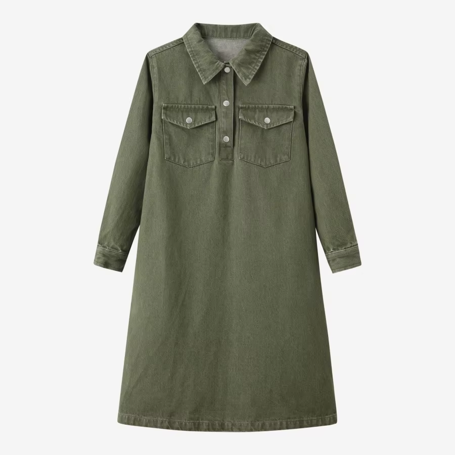 Retro Green Denim Collection family matching collection