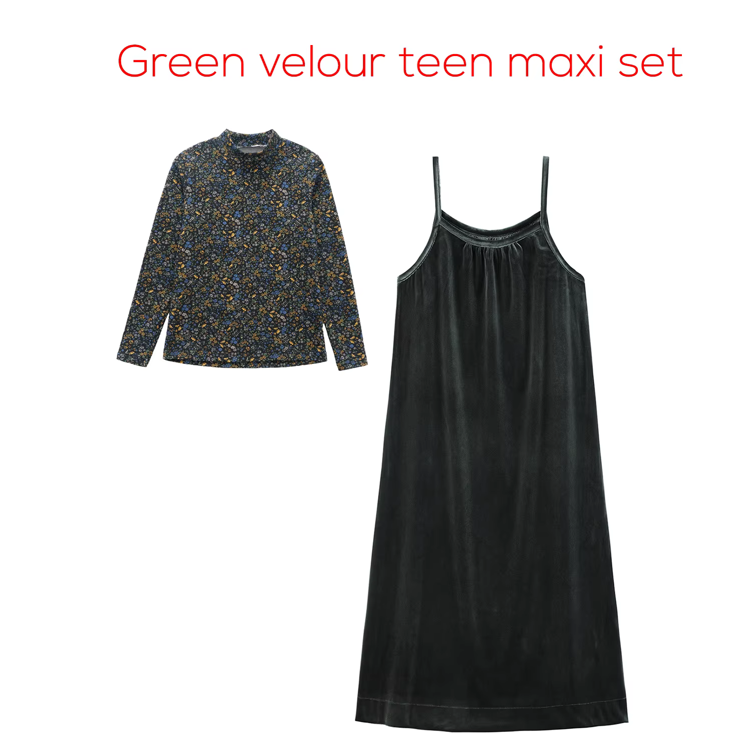 Teen Set Collection – Black Velour Set — image 4