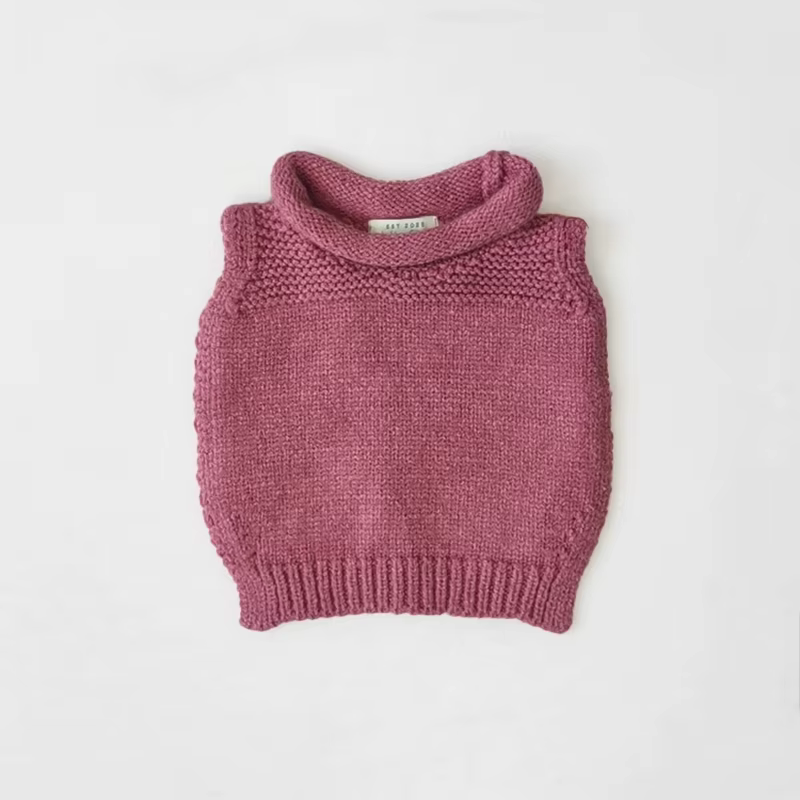 Knit Shabbos – Mini Bib Pink – Ali & Co AW26