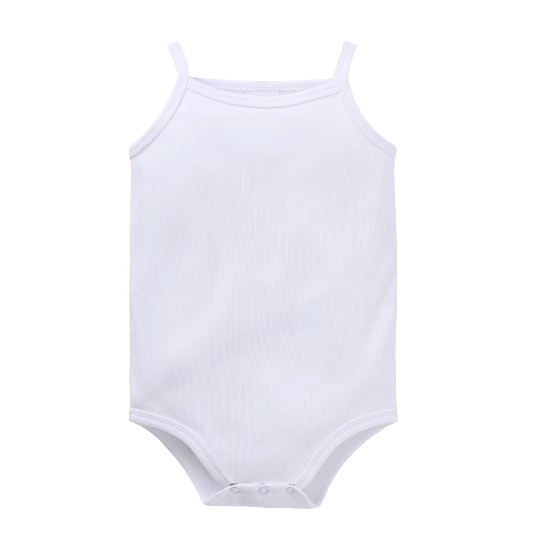 Kavkas White Spaghetti-Strap Baby Vest – Single – AW26