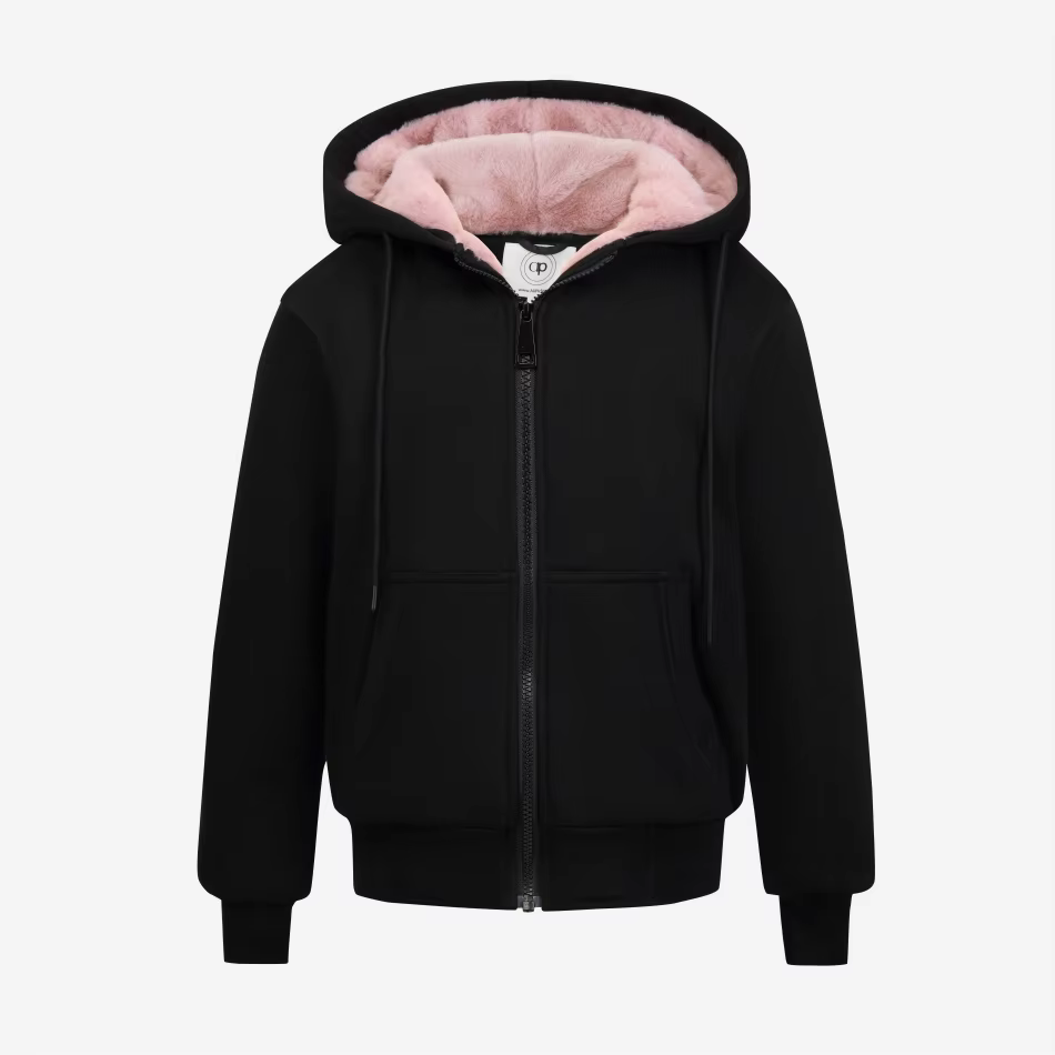 Pink Fur-Lined Hoodie Coat – Ali Picks AW26