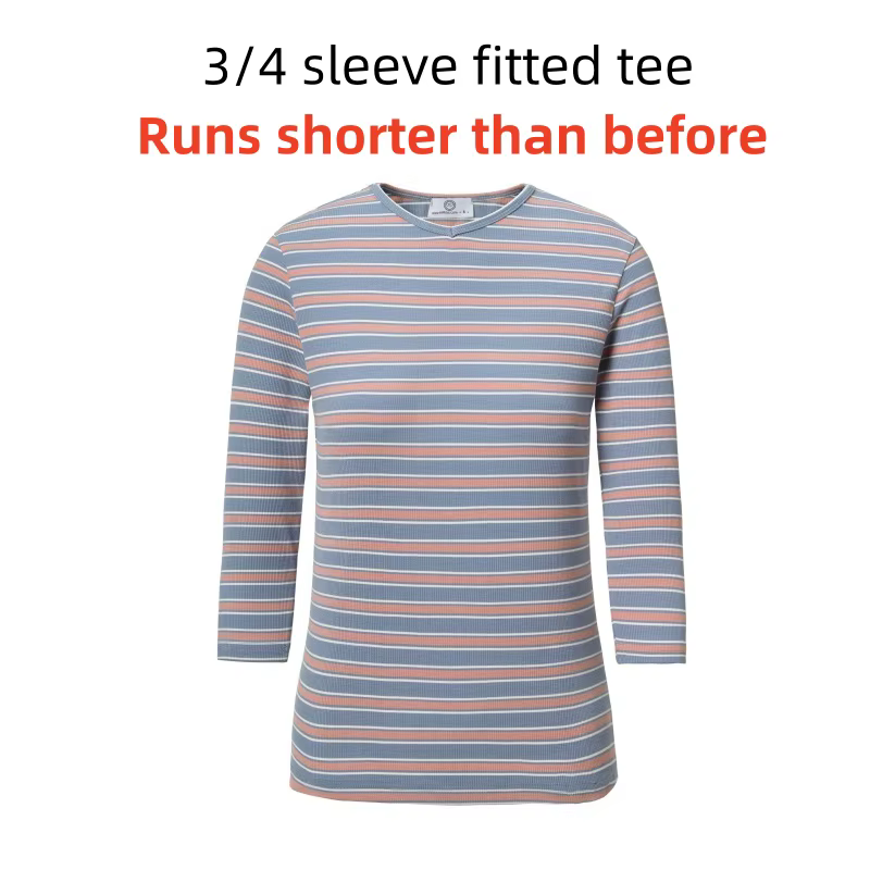 Loose Modal Tees – Blue Strip