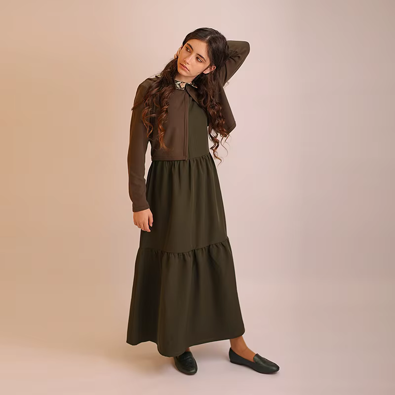 Shabbos Floral Collection – Cardigan Burgundy — image 6
