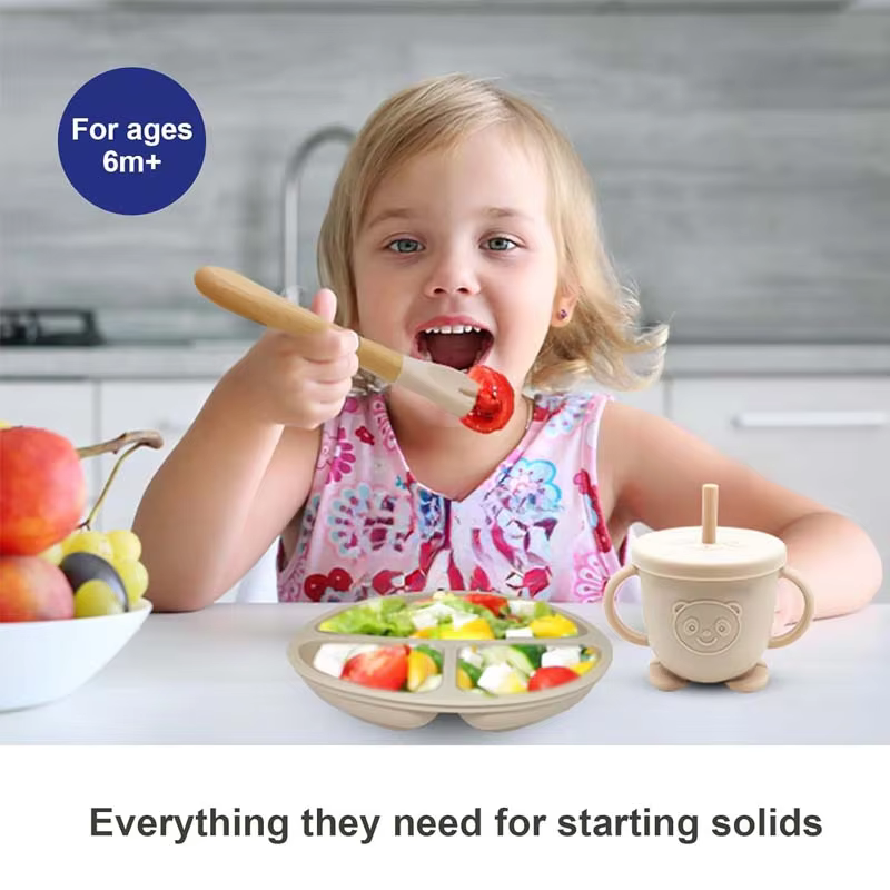 Personalised Silicone Baby Feeding Set — image 3