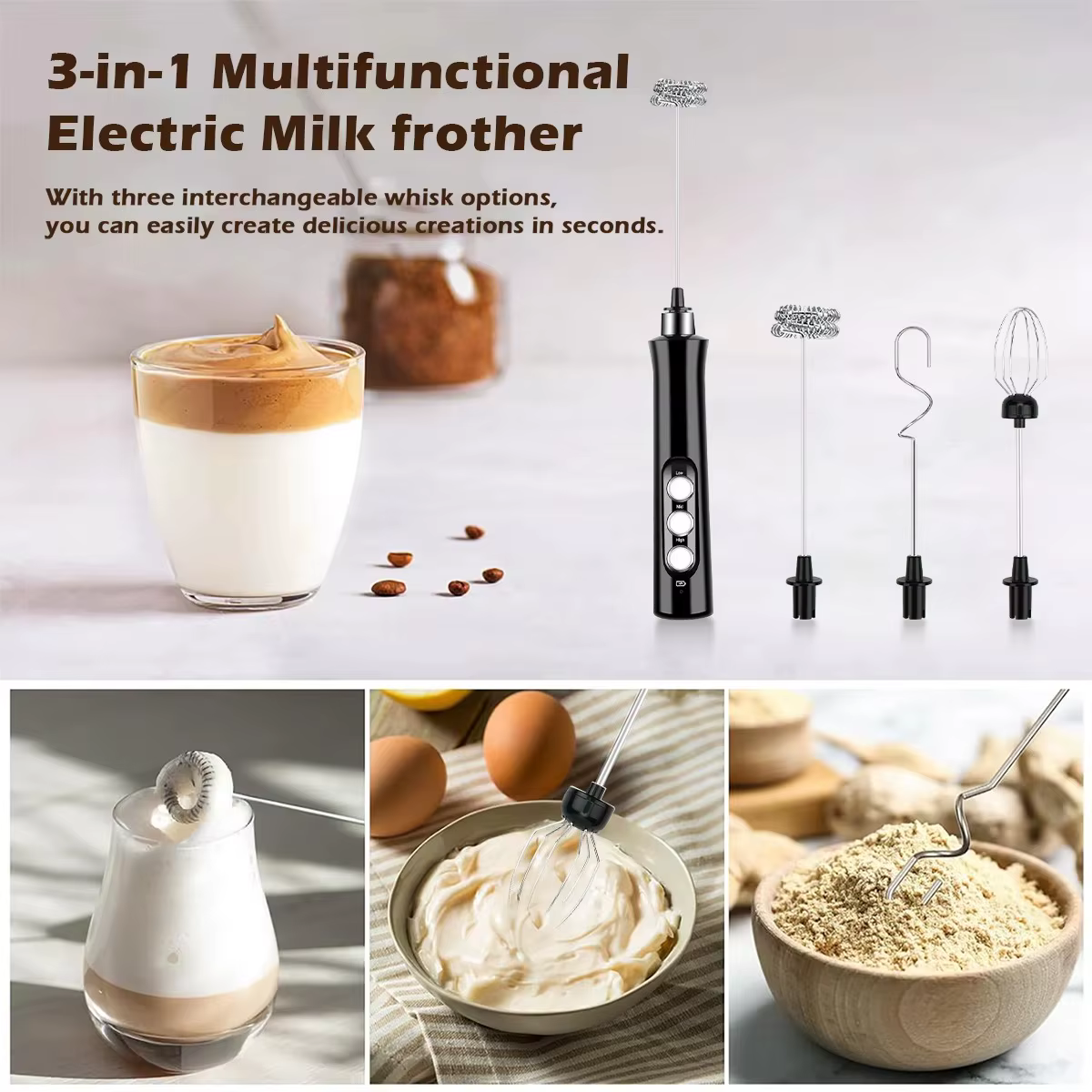 Rechargeable Milk Frother — image 2