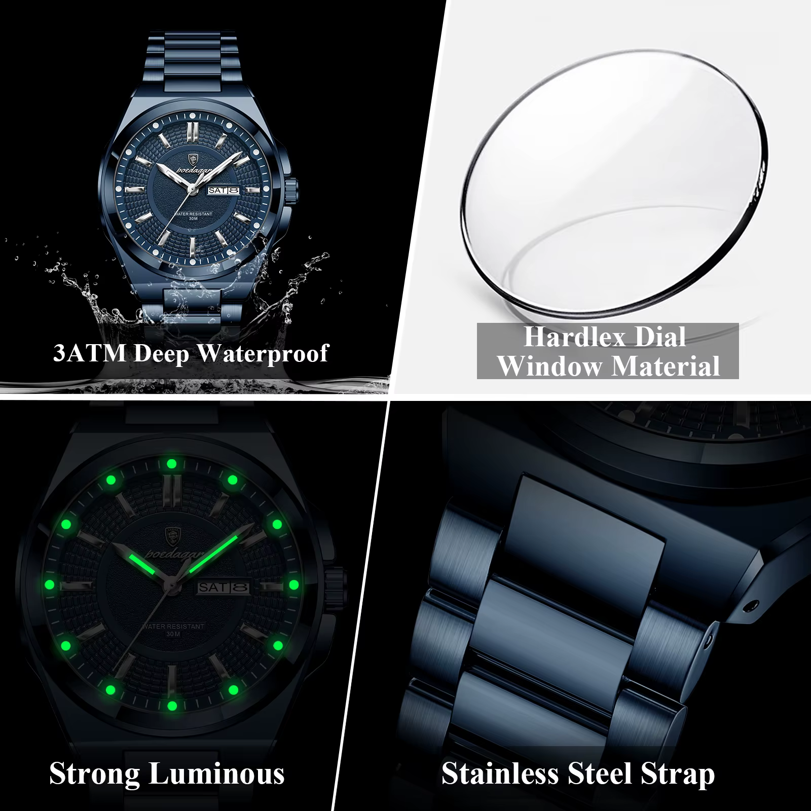 POEDAGAR Men’s Watch — image 4