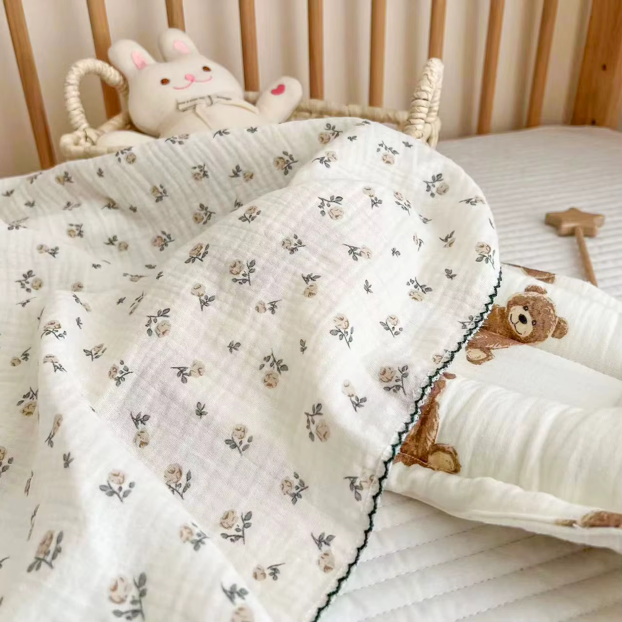 Cotton Muslin Baby Swaddle Blanket — image 6