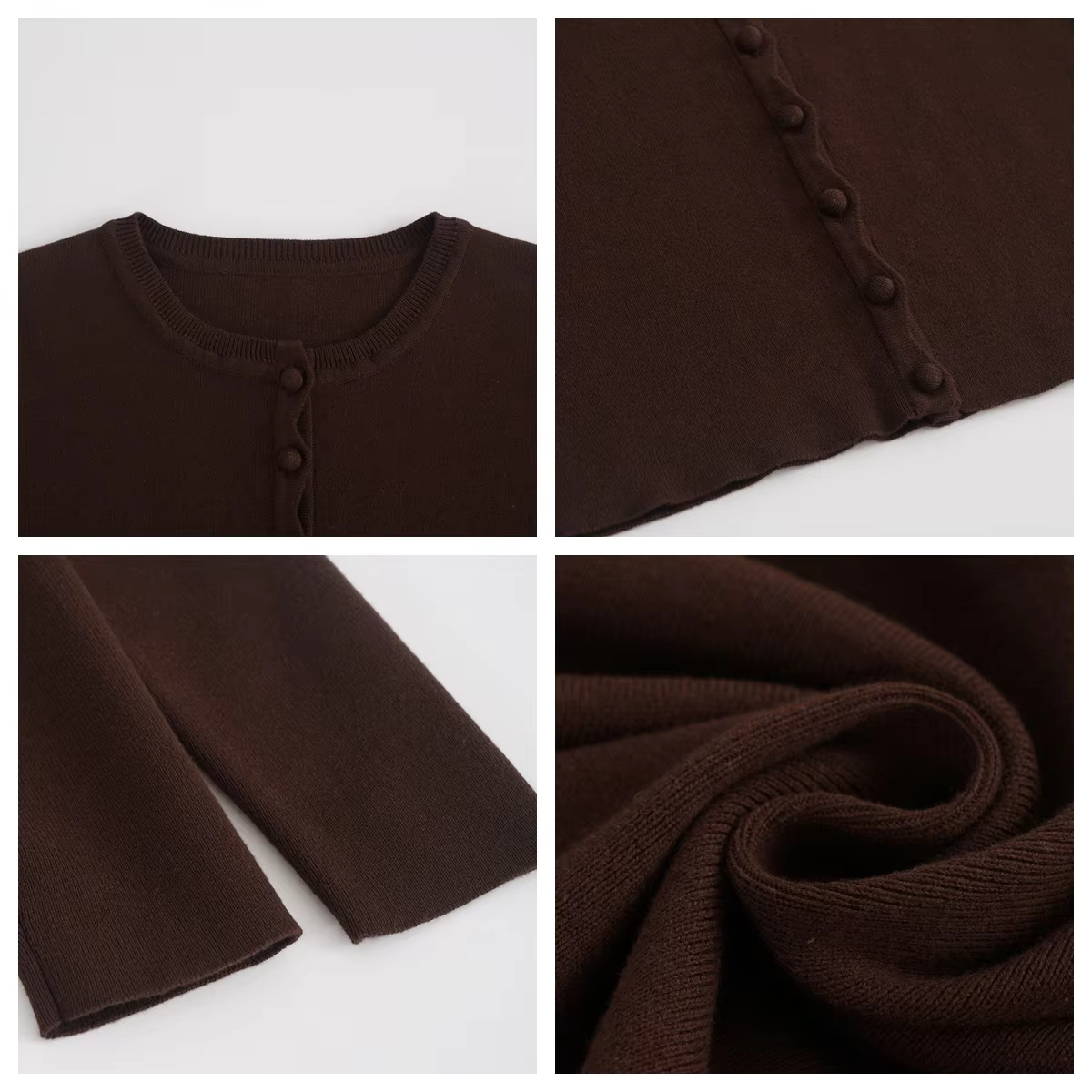 Black Button Cardigan — image 2