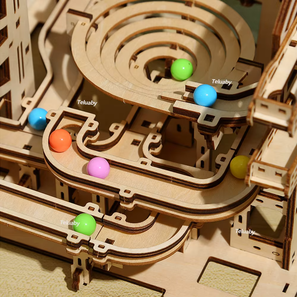 3D Wooden Marble Run Puzzle – Type A — image 4