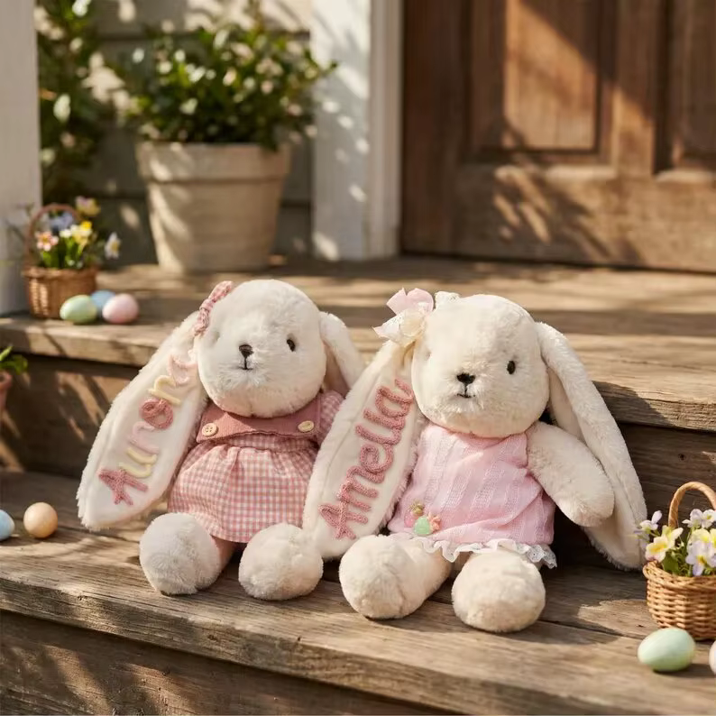 Personalised Embroidered Plush Rabbit — image 3