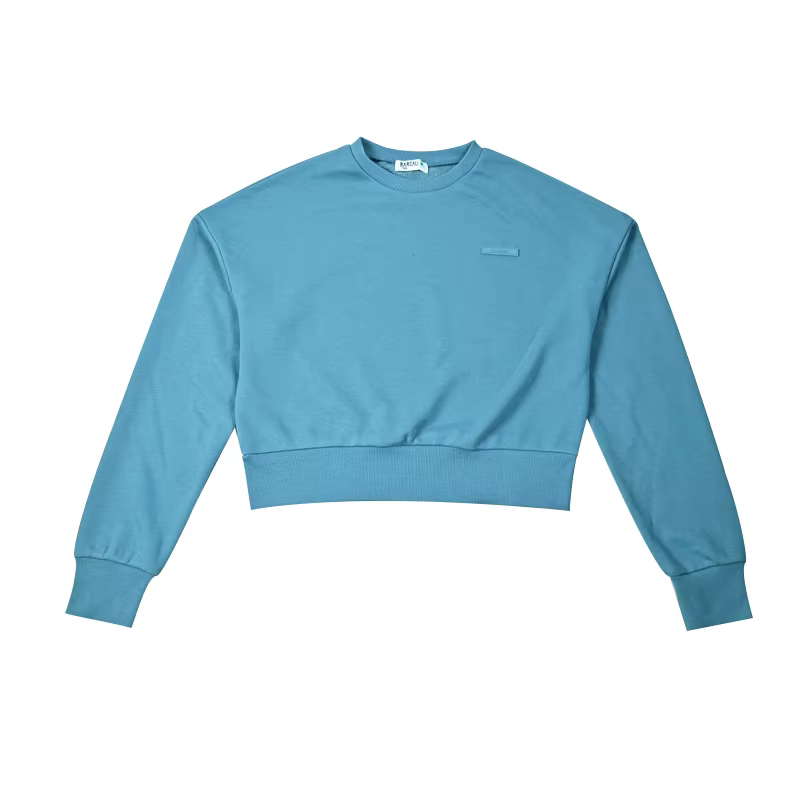 Girls Cropped Crewneck Sweatshirt