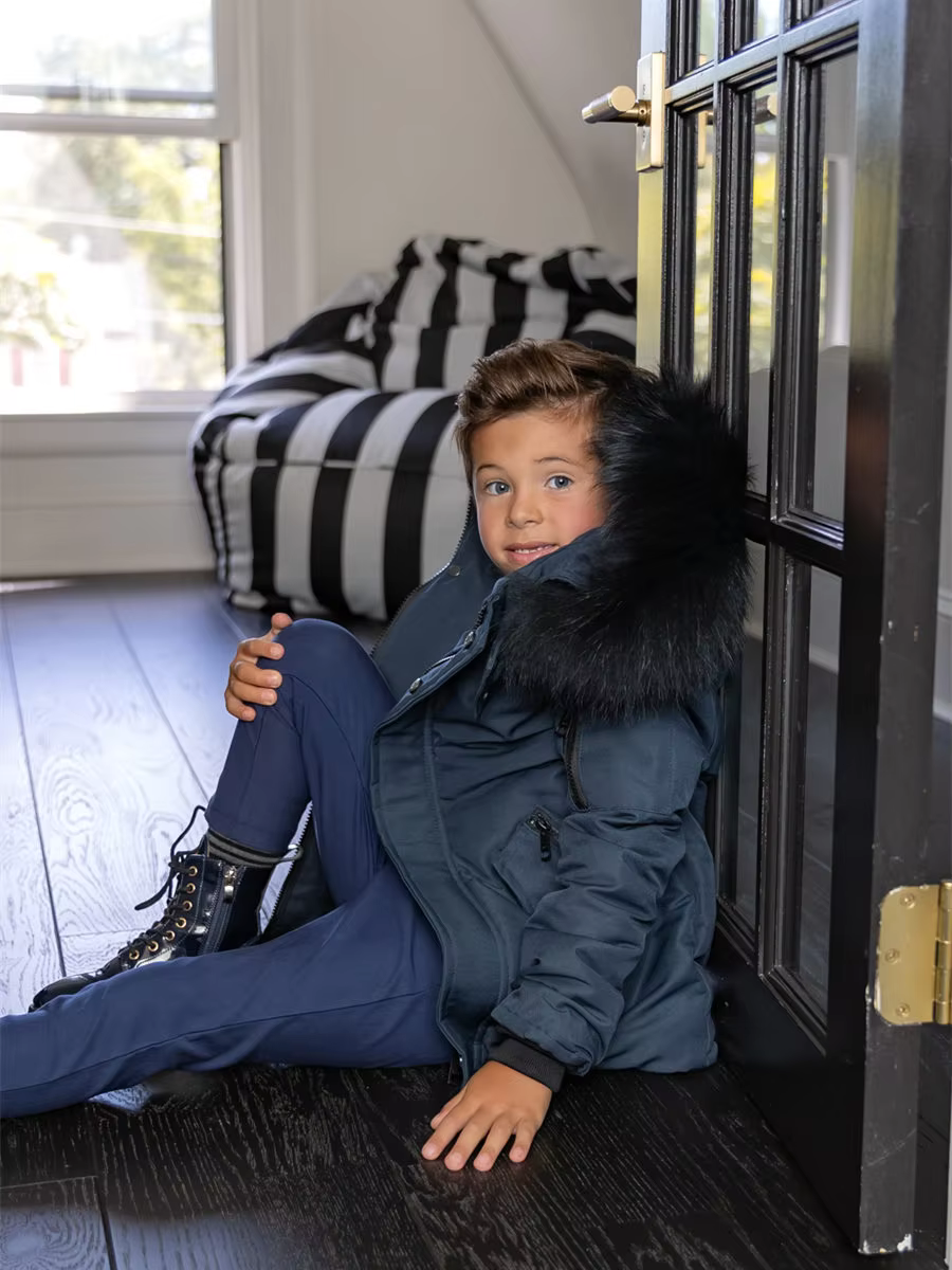 Black Bomber Short Yeshiva Winter Coat — image 2