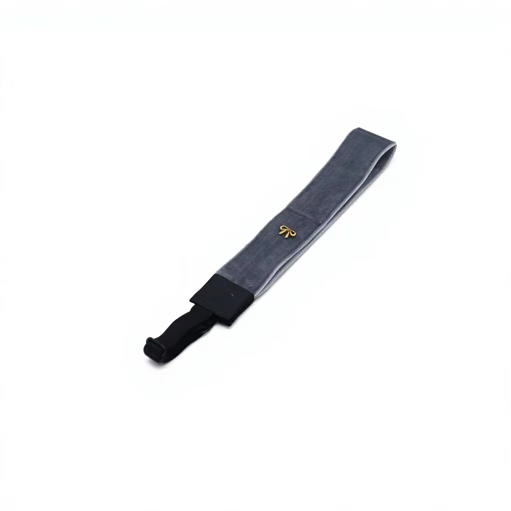 Grey Velvet Bow Hairband – Ali Picks AW26