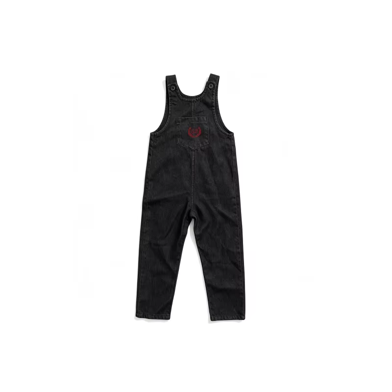 Blue & Black Denim – Black Baby Denim Overalls – Ali Picks AW26