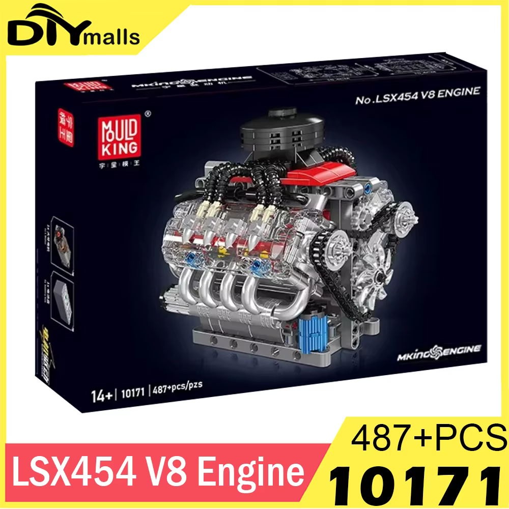 Motorised V8 Engine Model Kit