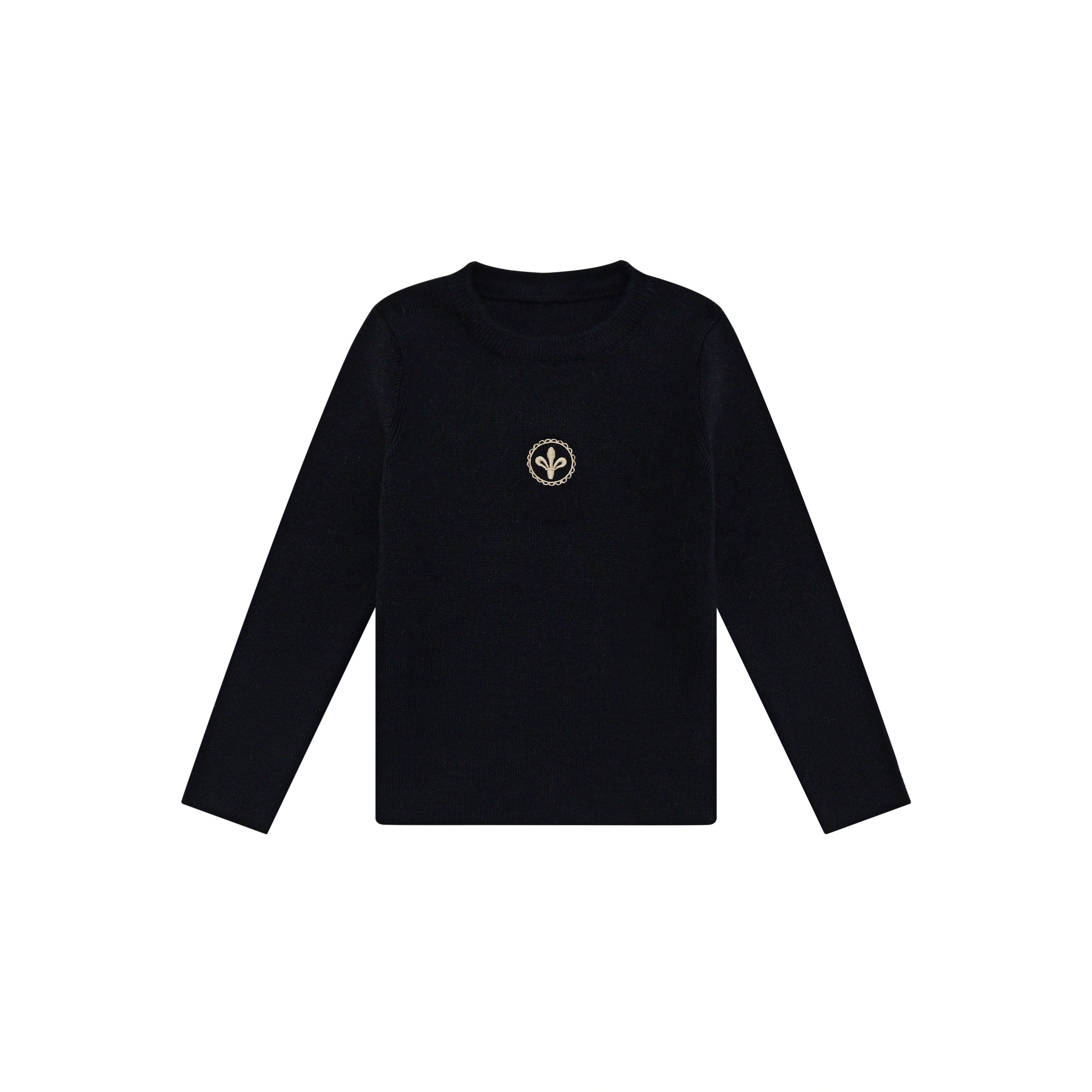 Black Floral Velvet – Boy Knit Underlay – Ali Mali AW26