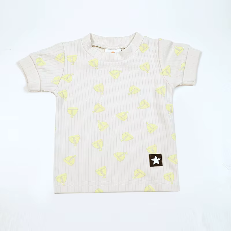 Ribbed Sunshine Set – Boy Tee Short Sleeve