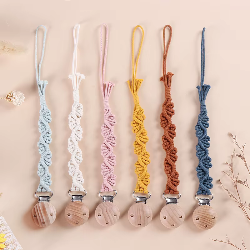 Handmade Macrame Pacifier Chain — image 3