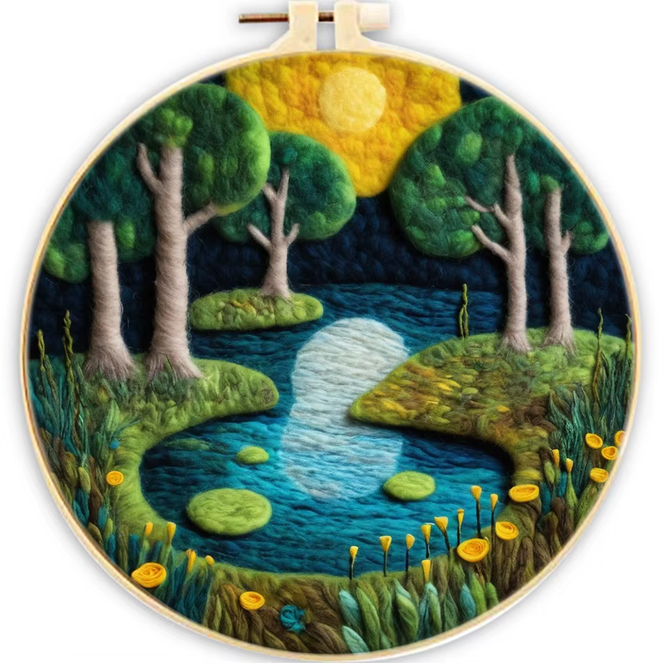 Landscape Wool Felting Kit – Design 340